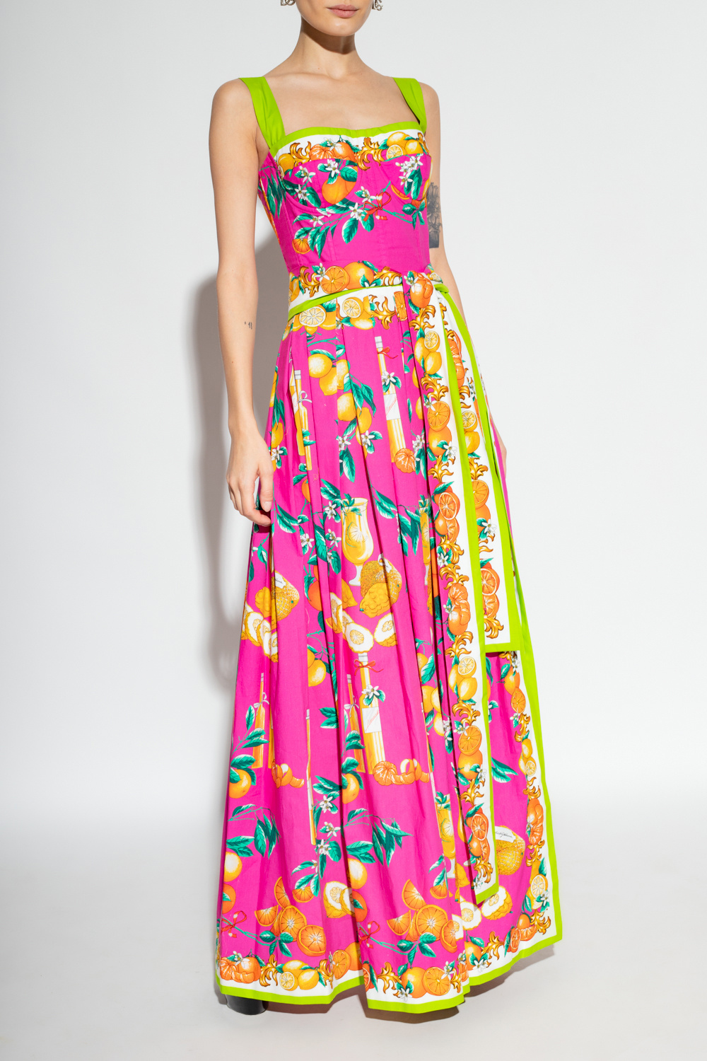 【関税＆送料込み】Dolce & Gabbana Dress Clothing Short majolica print dress in Multicolor for Women